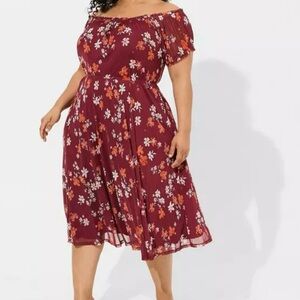 Floral Off-Shoulder Dress